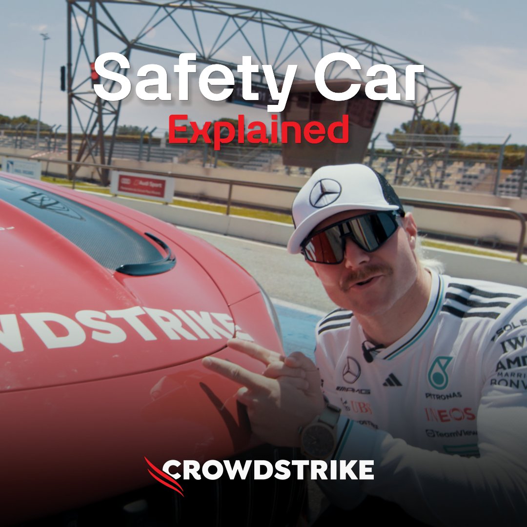 Up-close and personal with the Safety Car 👀 A VERY detailed tour with @Crowdstrike and our very own Professor Valtteri Bottas 🤓