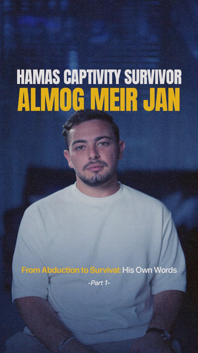 On October 7, Almog Meir Jan was taken hostage by Hamas. He spent 246 days in Gaza where he was tortured, moved from place to place, and threatened with death. In Part 1, he speaks for the first time in English about the day it all began until his rescue during Operation Arnon. Watch now.