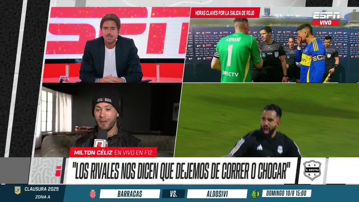 La declaración de Miltón Céliz, capitán de #DeportivoRiestra, antes de enfrentar a #Racing: “Todavía no trabajamos el partido de Racing. A LA COPA ARGENTINA, RIESTRA NO LE DA IMPORTANCIA”.