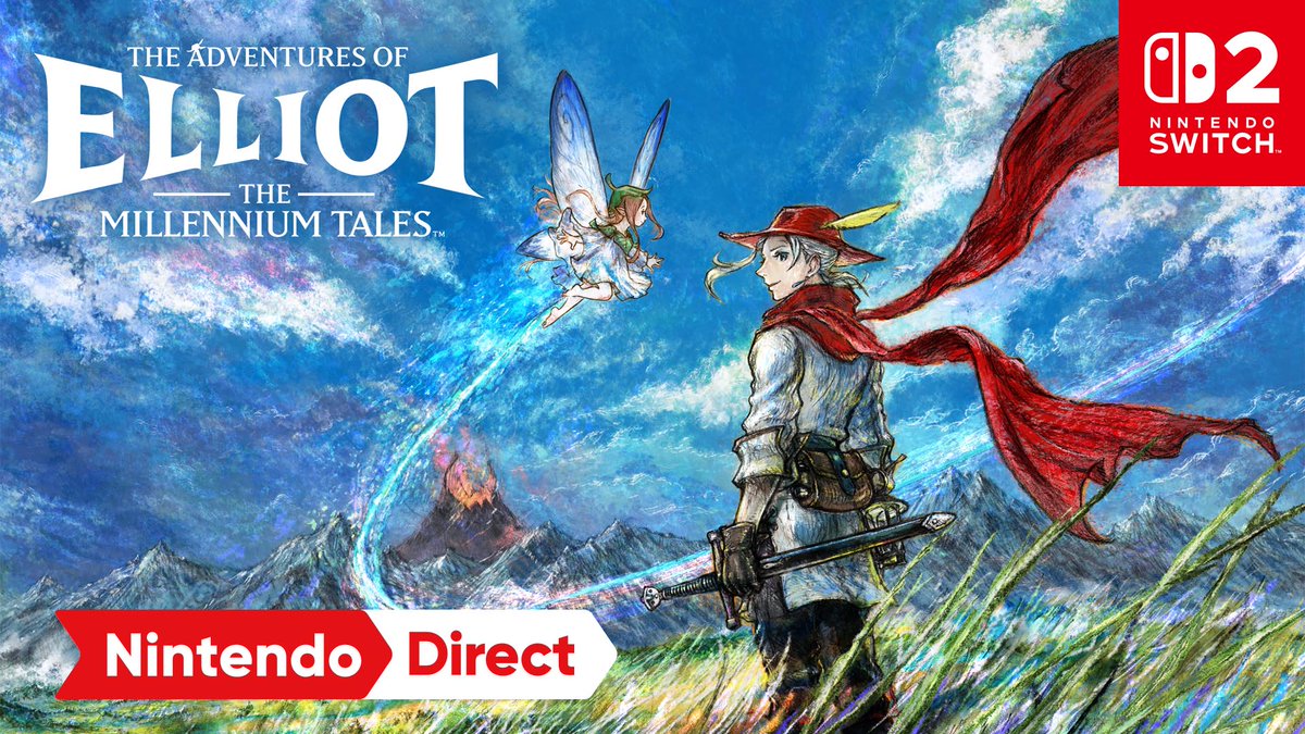 Reveal a mysterious world’s history in a brand-new action-adventure RPG from the creators of OCTOPATH TRAVELER and BRAVELY DEFAULT, Square Enix! The Adventures of Elliot: The Millennium Tales is coming to #NintendoSwitch2 in 2026! #NintendoDirect Download the debut demo today: