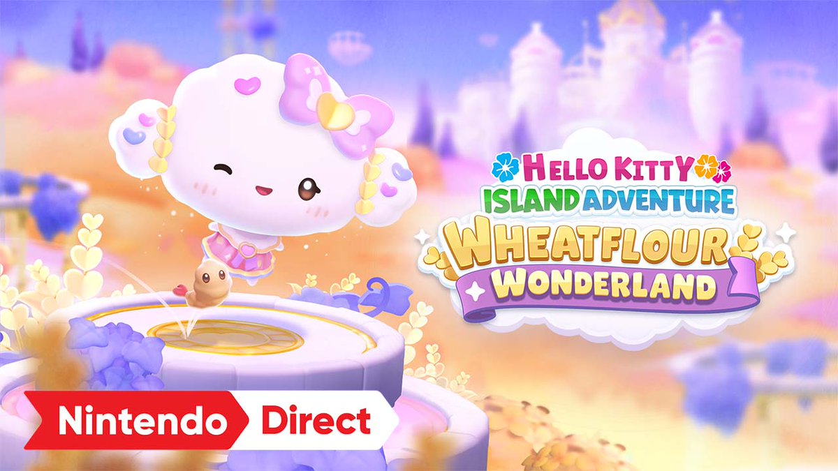 Beloved Sanrio character, Cogimyun, is coming to @HelloKitty Island Adventure in the whimsical Wheatflour Wonderland, a new DLC coming this fall to #NintendoSwitch. #NintendoDirect