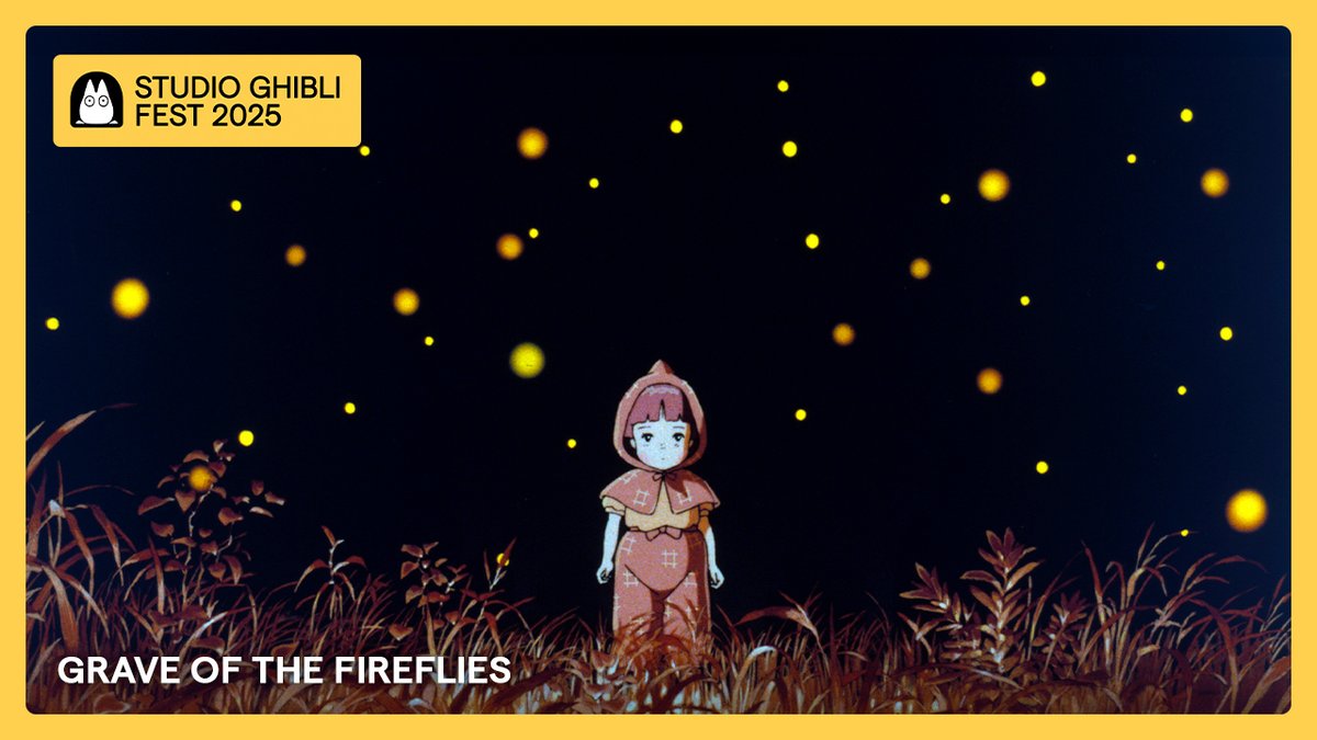 GRAVE OF THE FIREFLIES from Isao Takahata and Studio Ghibli returns to theatres August 10-12. 🌟