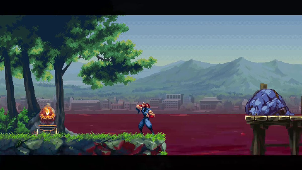 Yeah Ninja Gaiden Ragebound is peak Been playing since it released a few hours ago and just did my first mission no deaths, this is straight peak OG NES Ninja Gaiden. Though not nearly as hard. THEY BROUGHT BACK THE OG SOUNDTRACK AS WELL? Only $20 to? Yeah big recommendation. Komuri is hot asf btw.