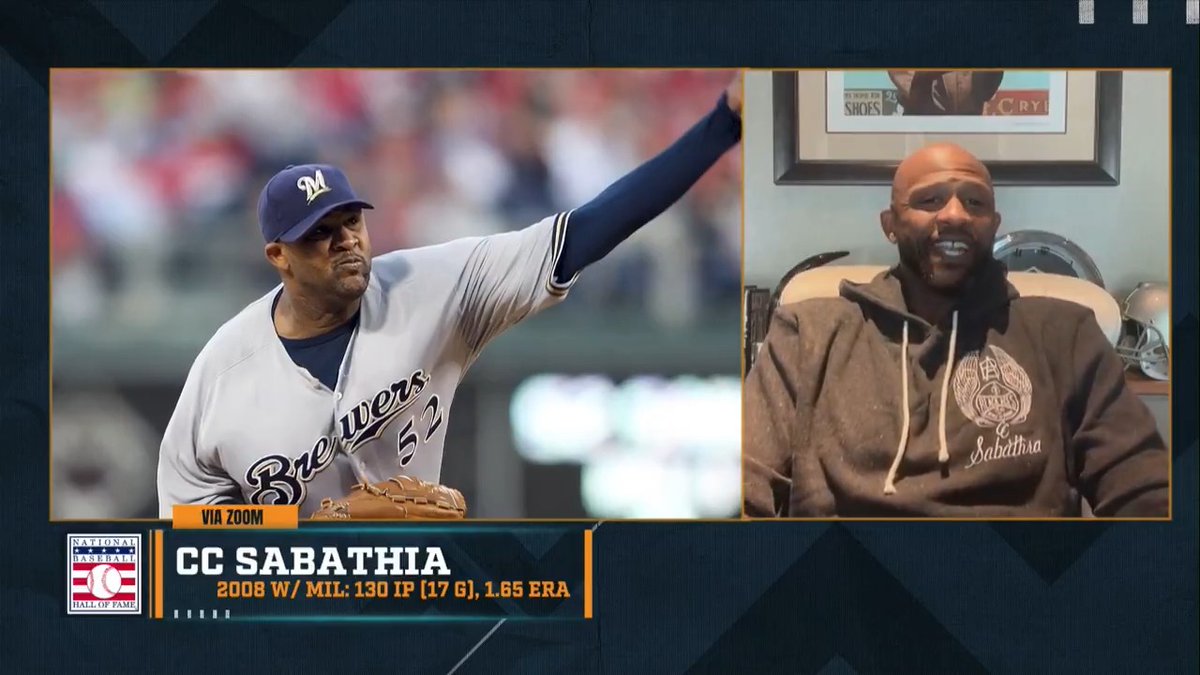 "It was more so about me going in there and telling them I'm pitching on 3 days' rest, than it was them asking me – or even wanting me to do it." – CC Sabathia on his legendary 2008 half-season run with the #Brewers