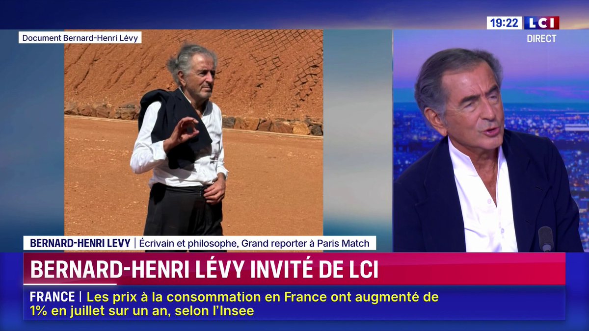 🗣️ Soudan : "ces enfants soudanais, ces mamans soudanaises méritent elles aussi la compassion, le soutien, la solidarité des âmes indignées de notre pays, or elles ne s'en occupent pas" regrette Bernard-Henri Lévy