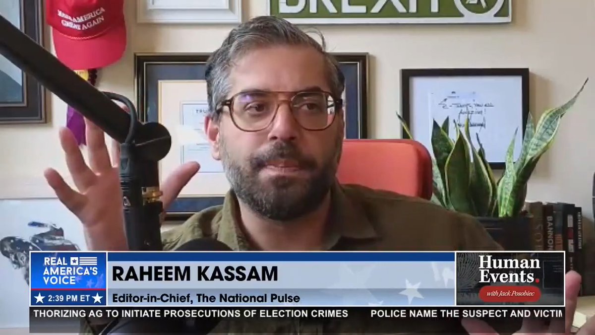 KASSAM: “I WELCOME THESE PEOPLE—THEY SHOW THE CHASM BETWEEN US” “Most people look at them and go, I want nothing to do with that… even if they agreed.” — Raheem J. Kassam on unhinged leftist protesters outside his restaurant in D.C. Jack Poso 🇺🇸