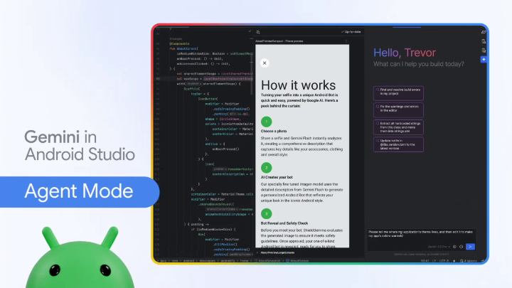 Gemini in Android Studio's Agent Mode is available in the Android Studio Narwhal Feature Drop stable release→ Describe complex development tasks in natural language, &amp; the agent formulates a plan that spans multiple files &amp; executes under your direction.