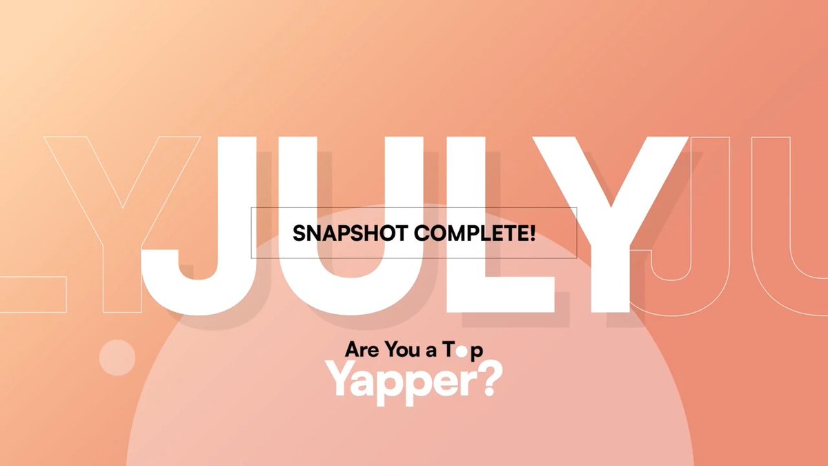July Yaptos rewards are here! 🎉 Reminder: Top 100 eligible yappers on the Kaito AI 🌊 Aptos Leaderboard can earn rewards for Aptos content with $100K up for grabs monthly (T&amp;C apply). This time with a NEW element of surprise baked in 🧵