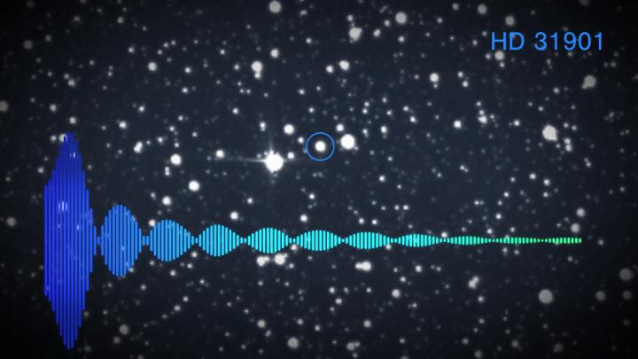 This is what it sounds like ... when a star pulses! 🎵 We've translated HD 31901's pulses into sound and sped them up 54,000 times. These patterns are more regular than ones we usually find in Delta Scuti stars. #UncommonMusicalInstrumentDay