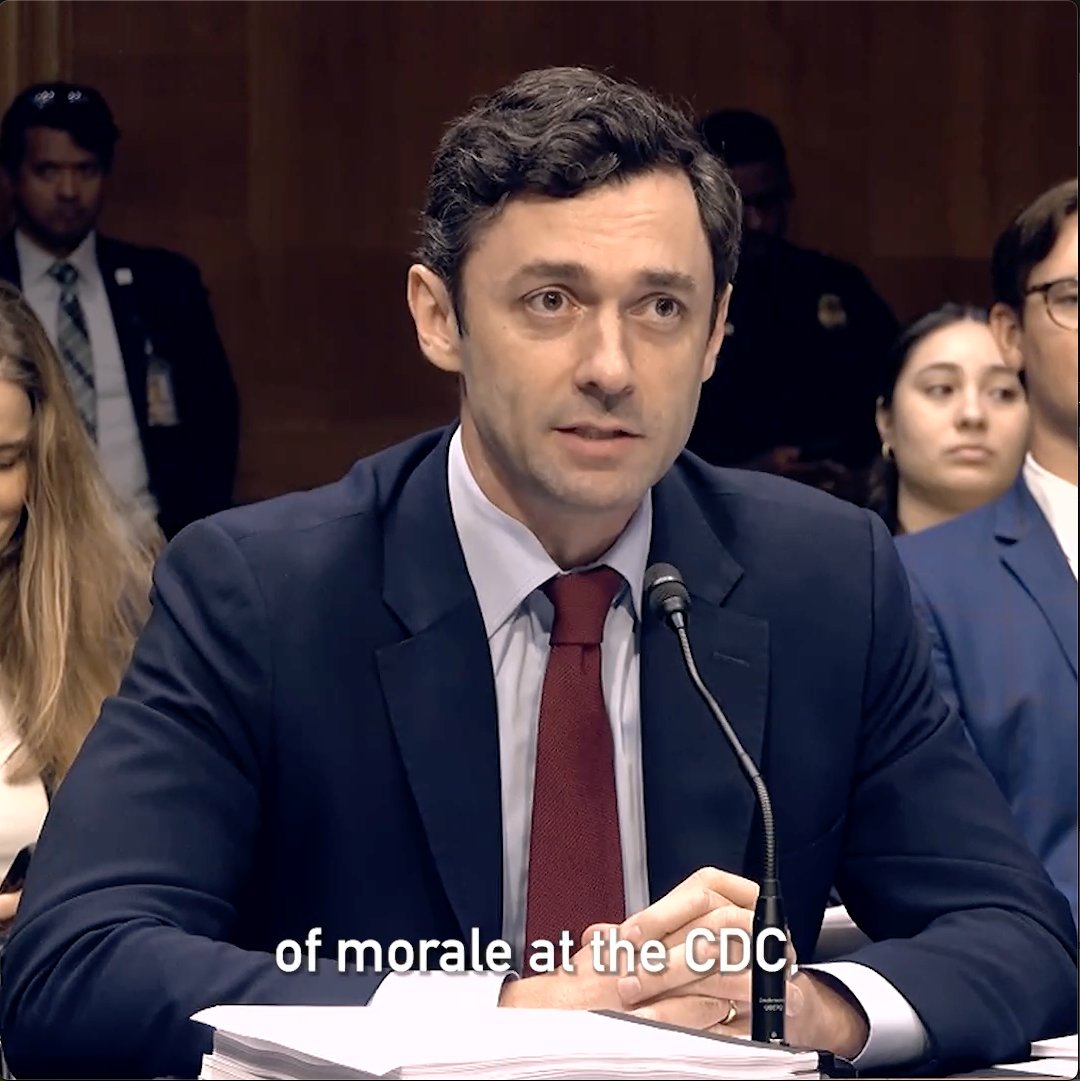 BREAKING: Watch the exact moment Senator Ossoff defeated Republican efforts to defund the CDC. This is amazing.