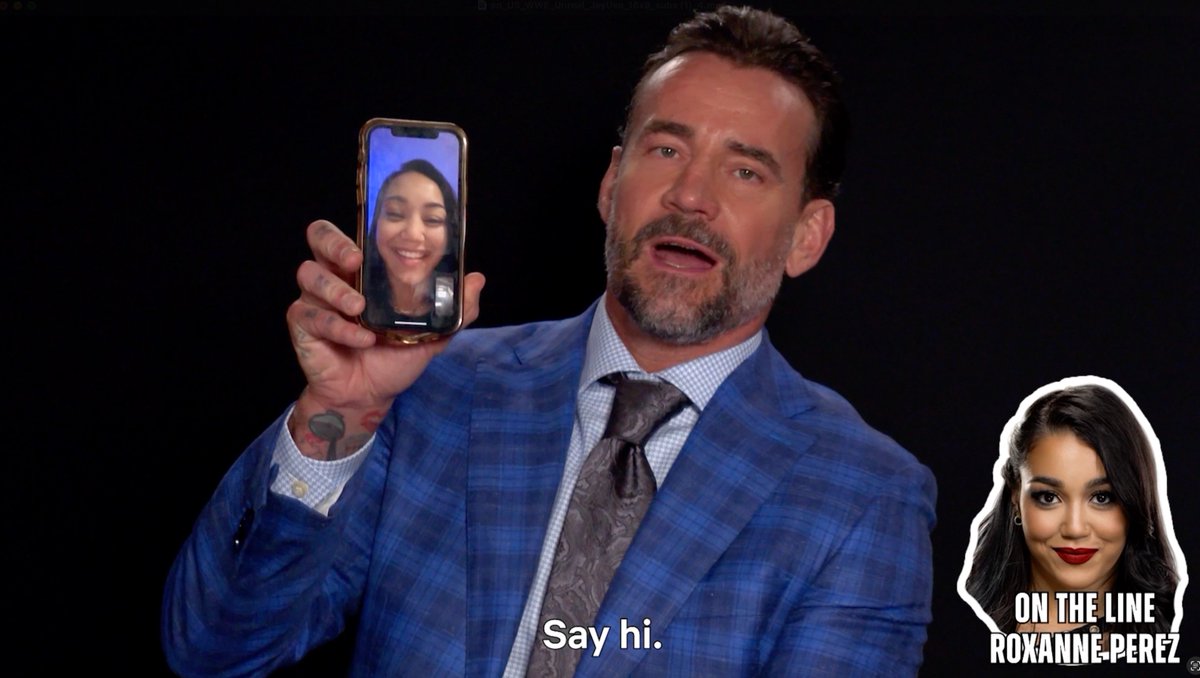 CM Punk facetimed Roxanne Perez after he and Rhea Ripley were asked which WWE star would pick up if they called out of the blue. Roxanne did pick up, but only for one reason: "I was hoping you were with AJ that's why I answered" 🤣🤣 (Netflix Sports)