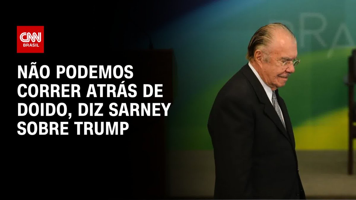 Sarney sobre Trump: Não podemos correr atrás de doido; assista #CNN360º