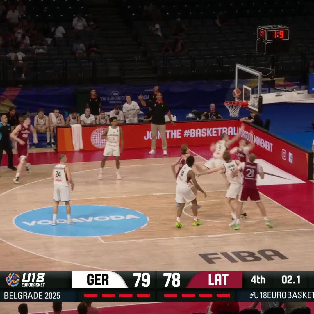 VALDIS VALTERS, ARE YOU KIDDING ME?! 🥶🤯 The Latvian PG with the CLUTCH bucket with 1.5 seconds to go, leading 🇱🇻 to the #U18EuroBasket Semi-Finals!