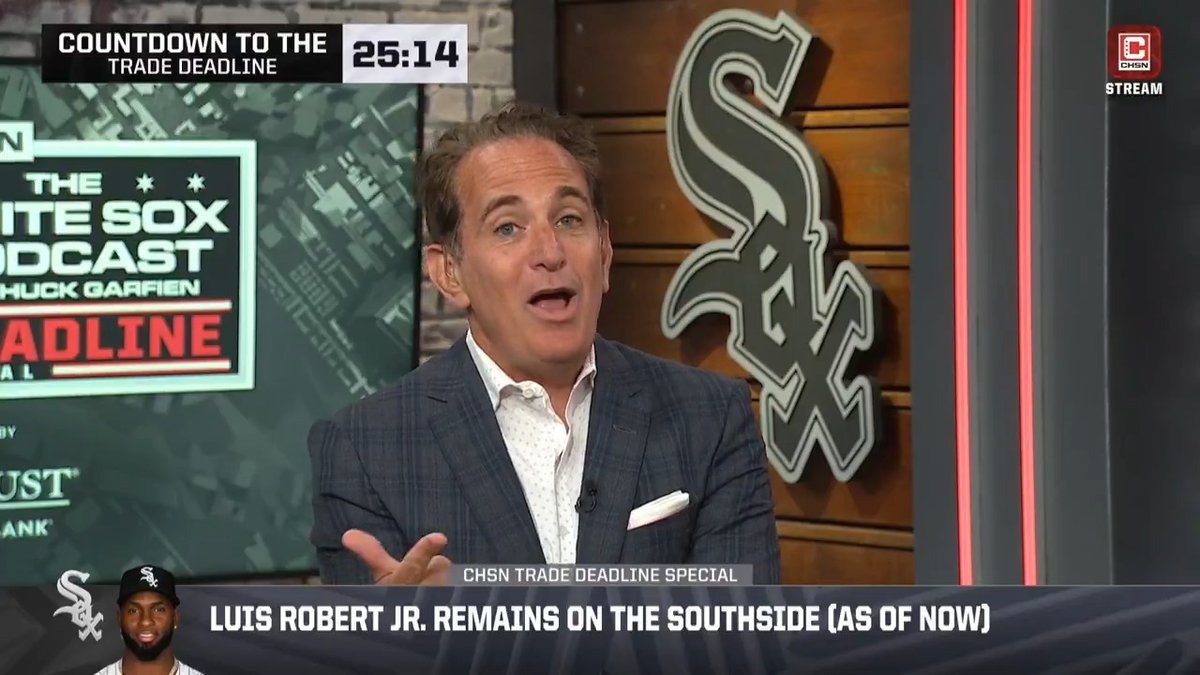 "They can afford to keep him [Luis Robert Jr.], pay him $20 million, and hope he has a great season next year. Then a year from now you make a trade." Chuck Garfien talks the argument for the #WhiteSox holding onto Luis Robert Jr.: