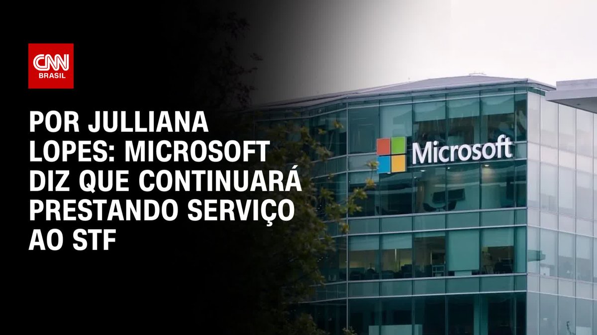 Por julliana: Microsoft diz que continuará prestando serviço ao STF; assista #CNNArena