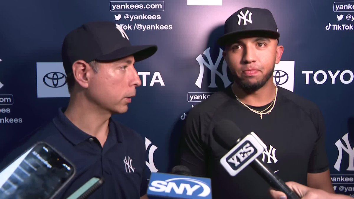 Oswald Peraza says he was not expecting to be traded, but he feels that "everything happens for a reason" as he moves on to the Angels: "I'm going to be forever grateful to the Yankees organization for giving me an opportunity"