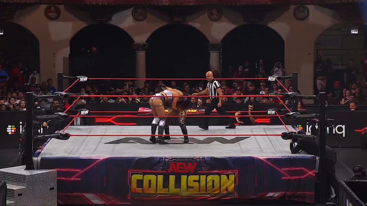 .@CallMeKrisStat makes it look easy! Watch #AEWCollision LIVE on TNT &amp; HBO Max