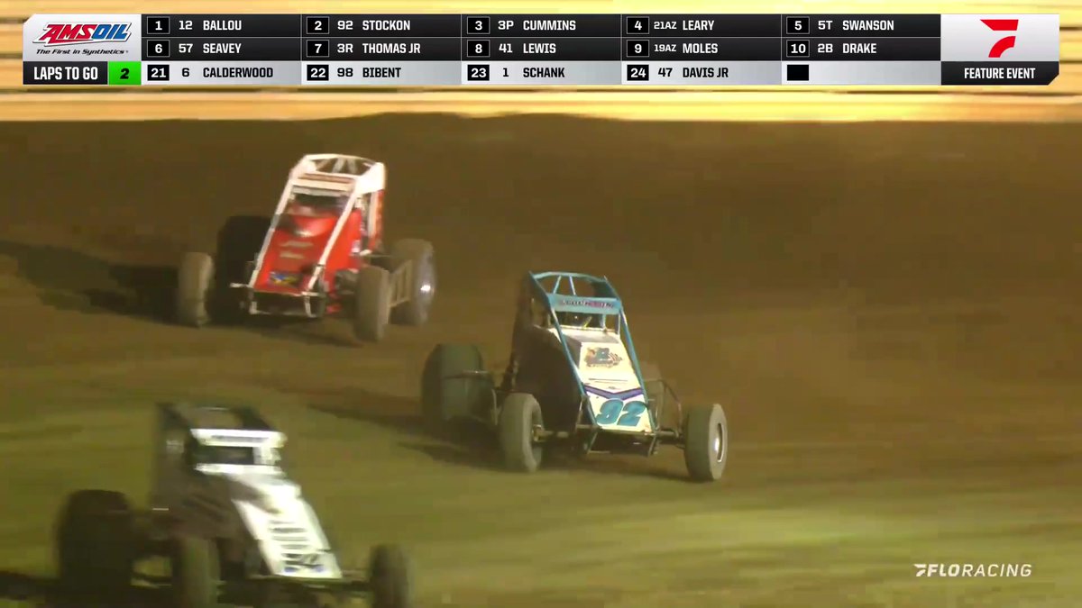💪 Despite racing with a broken hand, Chase Stockon would not be denied at Terre Haute Action Track in an incredible battle for the lead with Robert Ballou! USAC Racing #USAC #ISW25