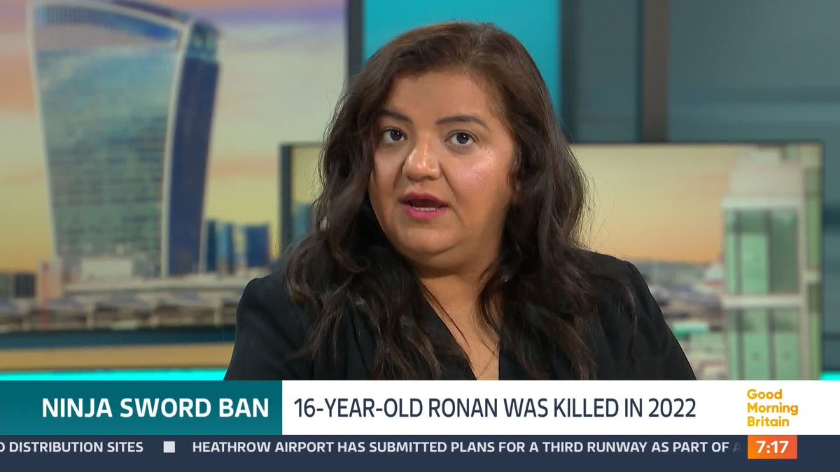 Ronan Kanda was just 16 years old when he was fatally stabbed with a ninja sword as he innocently walked home from a friend's house in Wolverhampton in 2022. His mum Pooja and sister Nikita discuss Ronan's Law, which bans ninja swords in England and Wales.
