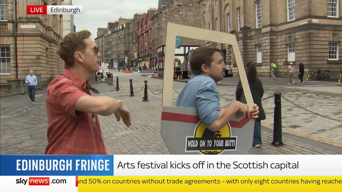 "ROAR" Sky's Arts and Entertainment correspondent Katie Spencer speaks to the team in the show 'Hold On To Your Butts', who are performing at the Edinburgh Fringe Festival.