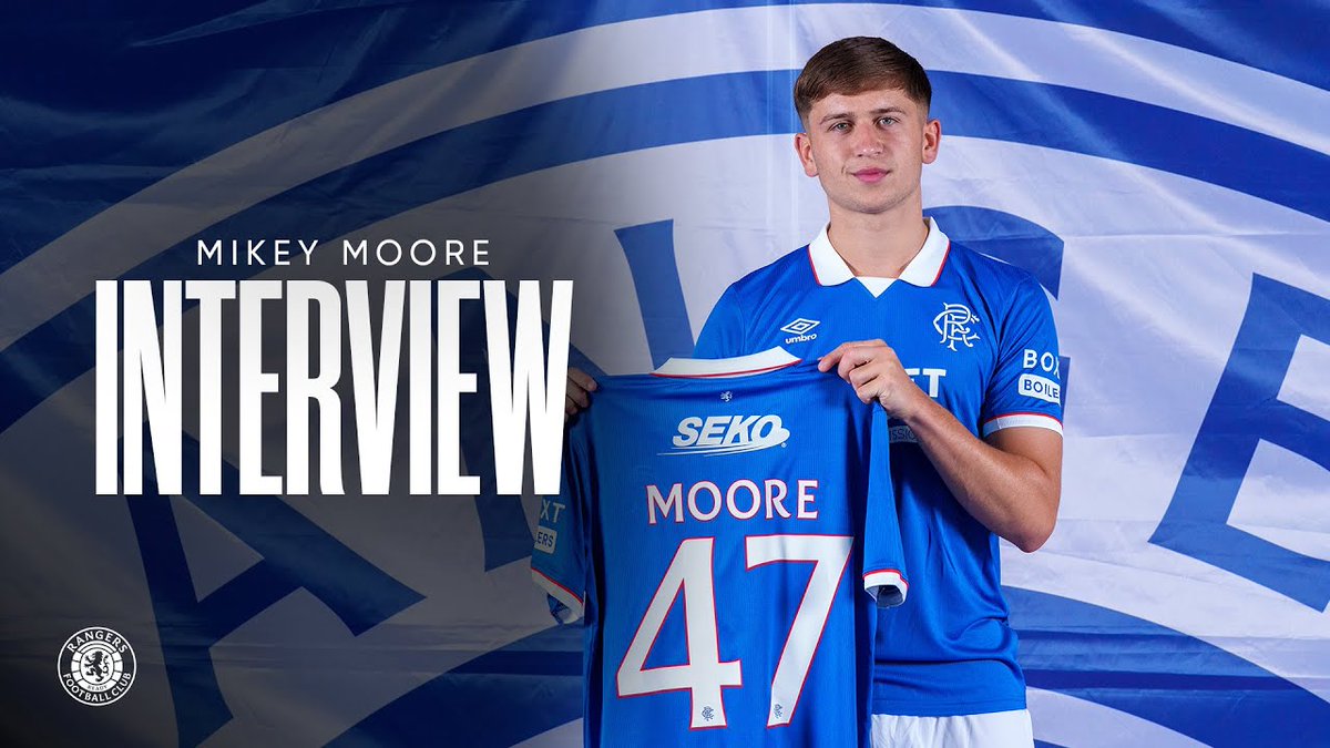 🎙️ Mikey Moore spoke to RangersTV after joining the club on a season-long loan deal.
