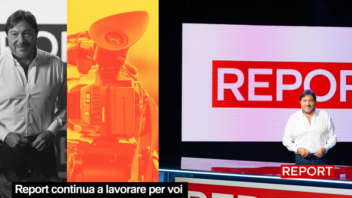 La redazione di Report continua a lavorare, senza fermarsi anche d'estate. Grazie per la passione con cui ci seguite, a presto con tante nuove inchieste e storie da raccontare👇