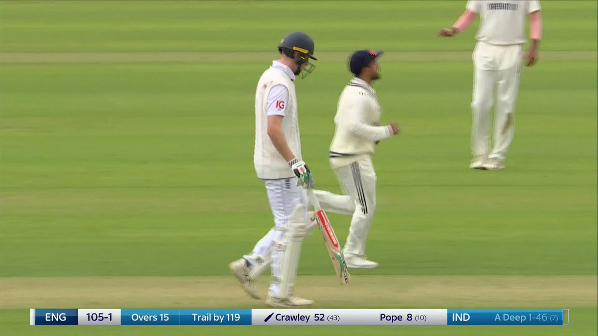 An imperious, dismissive fifty from Zak Crawley. Outstanding. 🤝 IG