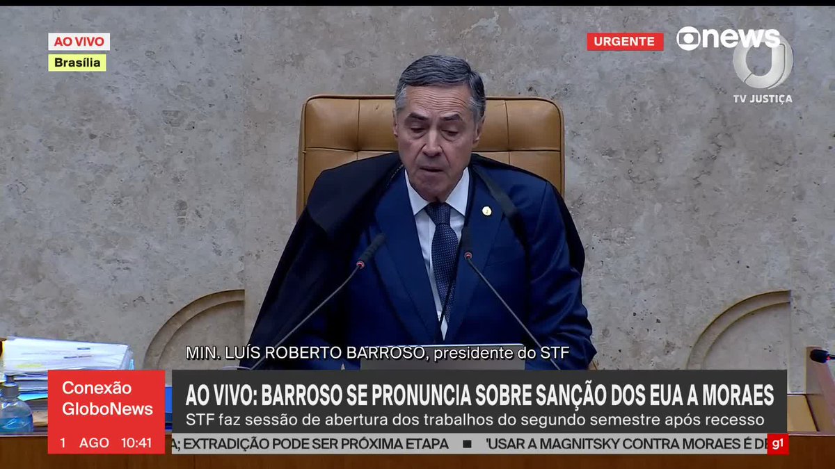🚨 URGENTE: BARROSO REINICIA OS TRABALHOS NO STF DIZENDO QUE NÃO HOUVE CENSURA E NEM TORTURADOS E QUE TUDO FOI BASEADO EM PROVAS 🤡