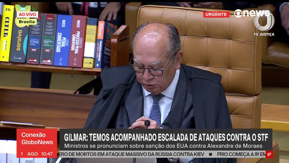 🚨 GILMAR MENDES DOBRA A APOSTA E DIZ QUE AÇÕES DE EDUARDO BOLSONARO SÃO AÇÕES DE LESA A PATRIA... 🤡