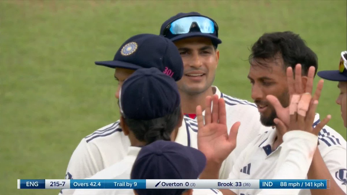 India back in the driving seat? 👀 England trail India by nine runs at tea with three wickets remaining, including that of Chris Woakes 🤝