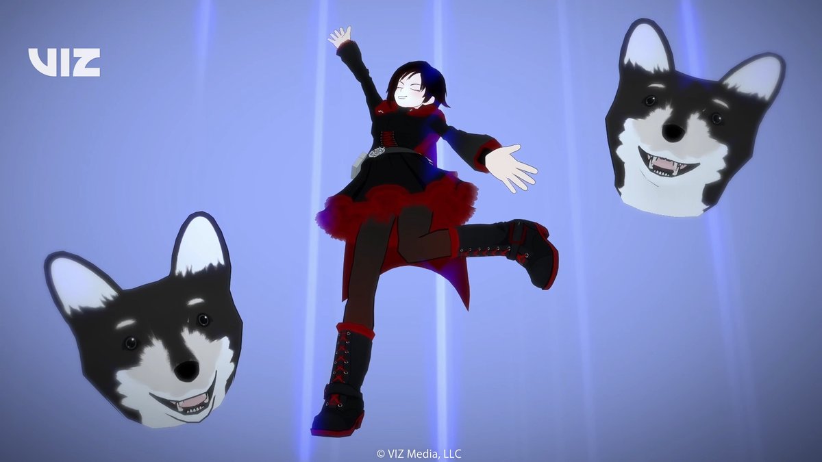 The best serotonin boost 🐕 Maybe not for Blake though… Get RWBY, Volume 2 on Blu-ray: