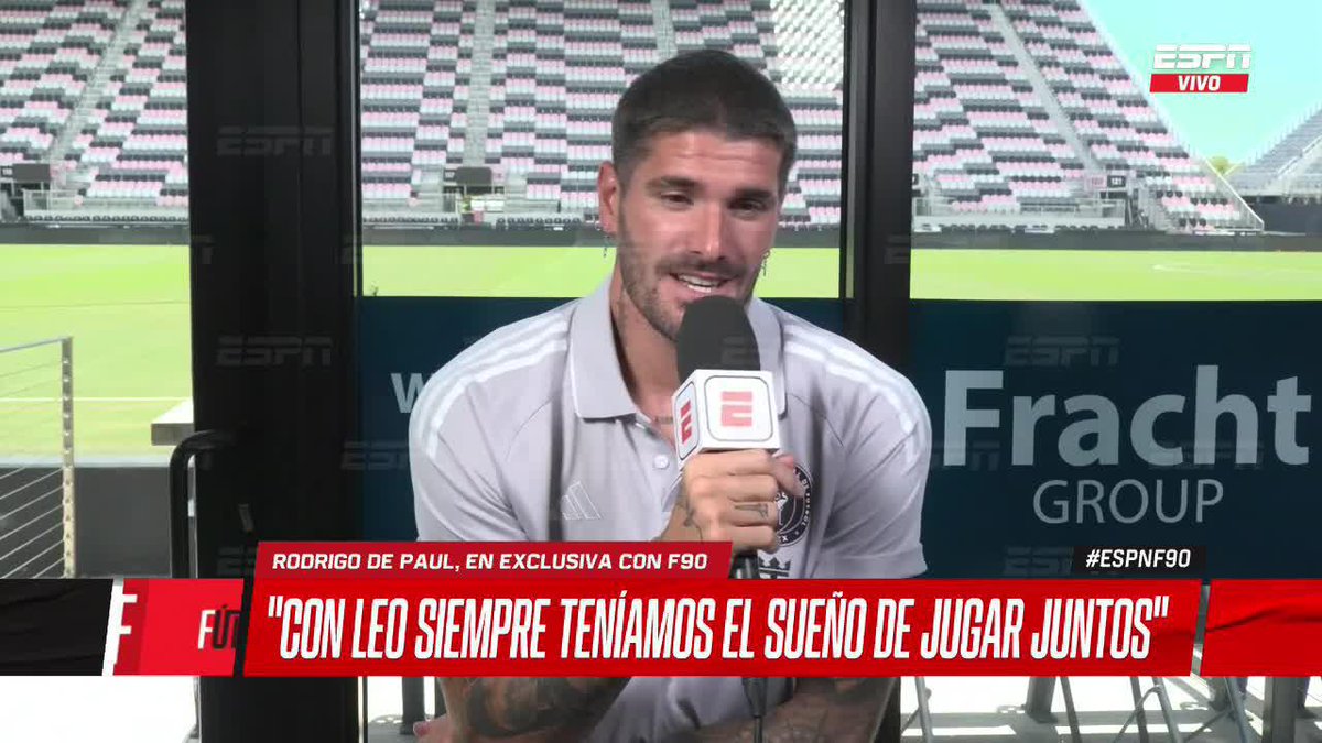 "LEO TUVO LA GRANDEZA DE METERSE EN LA NEGOCIACIÓN" ✍️ Rodrigo De Paul reveló la influencia que tuvo Messi en su llegada a Inter Miami 📺 #ESPNF90 | #DisneyPlus Plan Premium