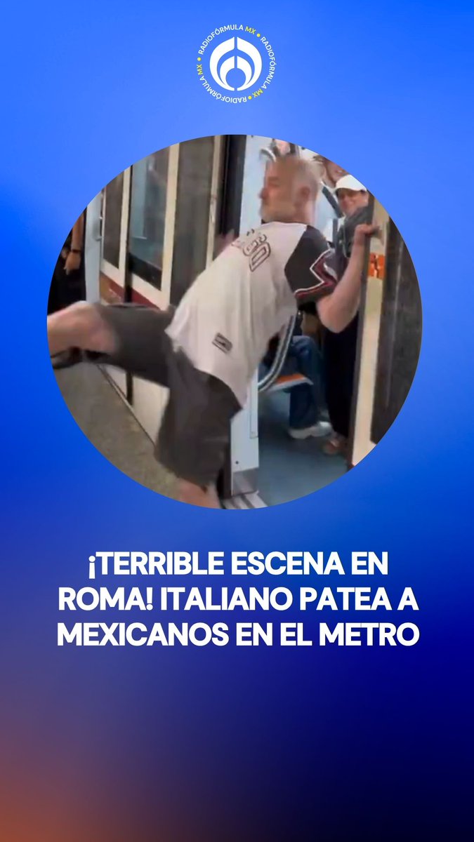 😡¡Terrible escena en Roma! 🇮🇹 Un italiano estalla en el metro y patea a jóvenes mexicanos, incluso a mujeres. ¿La respuesta? 🎶Ellos cantaron y eso lo enfureció aún más.