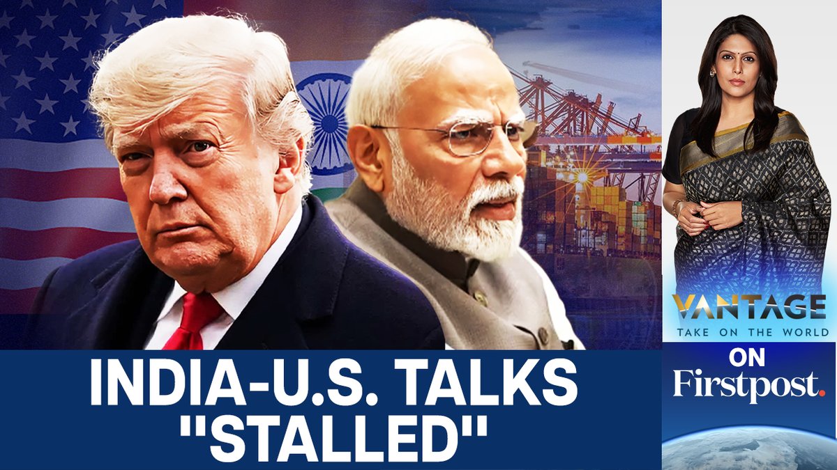 #VantageOnFirstpost: Trade talks between India and the US have reportedly "stalled" after Trump's recent tariff announcement. Upcoming visits by Indian and American trade negotiators have also reportedly been cancelled. What is the future of these talks? Palki Sharma tells you.