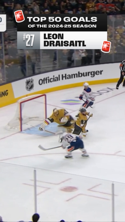 Goal No. 27 on our countdown is Leon Draisaitl's overtime winner in Game 2 of the Edmonton Oilers' series against Vegas during the #StanleyCup Playoffs! 🚨