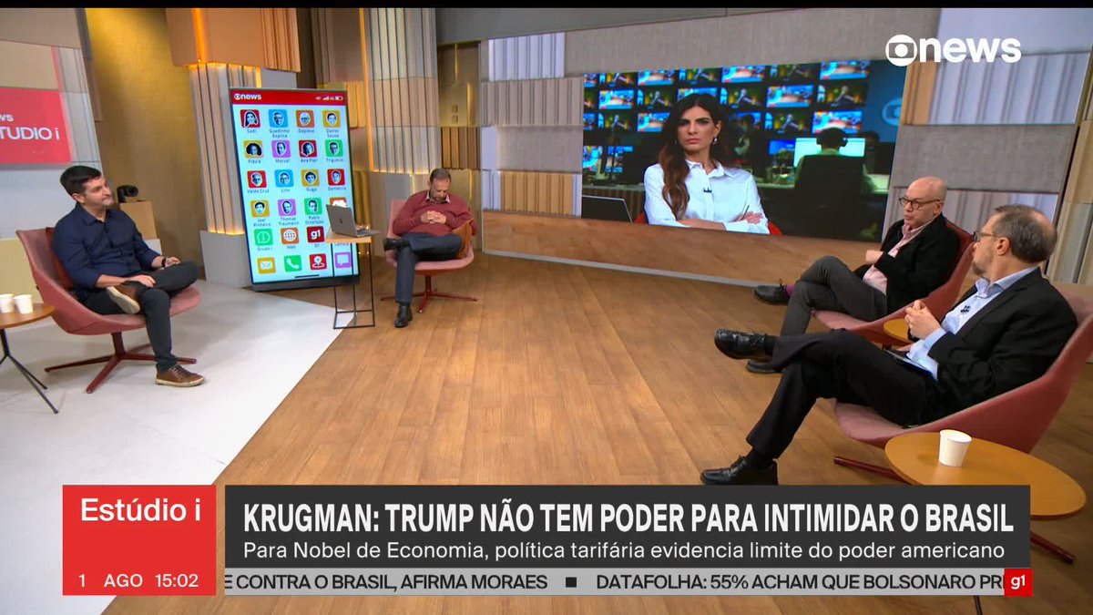 Para Krugman, 'Trump não tem poder para intimidar o Brasil'; Daniel Sousa analisa novo artigo do economista. #Estúdioi ➡ Assista à #GloboNews: