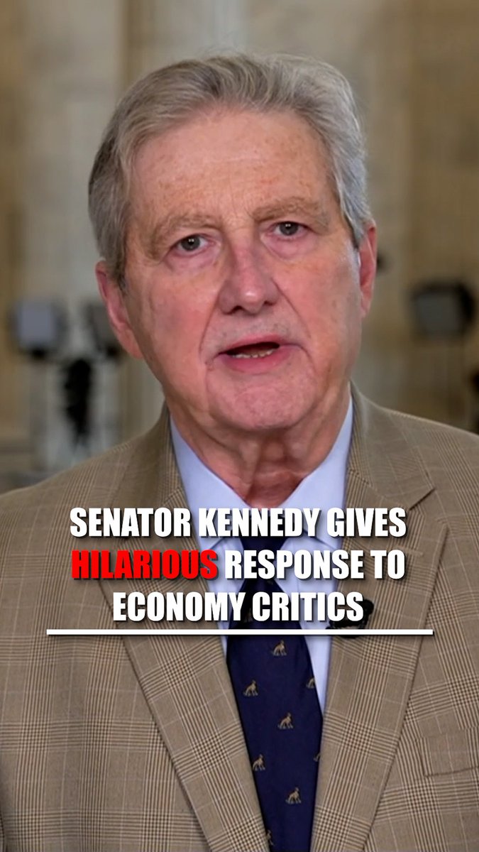 SEN. JOHN KENNEDY dismisses economic critics: "Taking their advice is like...taking advice from a nun about sex."