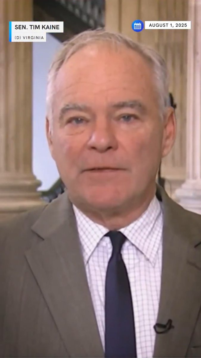 “Last year, Donald Trump inherited what was the strongest economy in the world and by chaos and tariffs he's really running it aground.” —Senator Tim Kaine