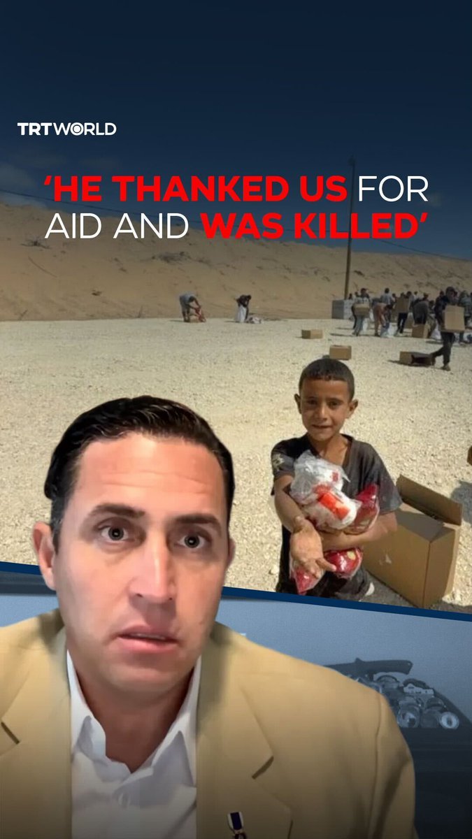 “Amir walked 12 kilometres to get food, got nothing but scraps, thanked us for it, and died” Lieutenant Colonel Anthony Aguilar, a retired US Army Green Beret, says Israeli soldiers and American mercenaries turned GHF aid sites into “death traps” — where starving Palestinians were repeatedly fired on with machine guns and mortars. He recounts witnessing the shooting of a young boy named Amir and says the Israeli military directly oversaw the operation