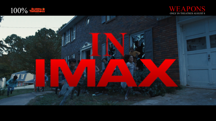 AHHHHHHHH! Oh sheesh, sorry. The scares are just bigger in IMAX. Don't miss #WeaponsMovie in the most immersive way possible August 8. Get tickets:
