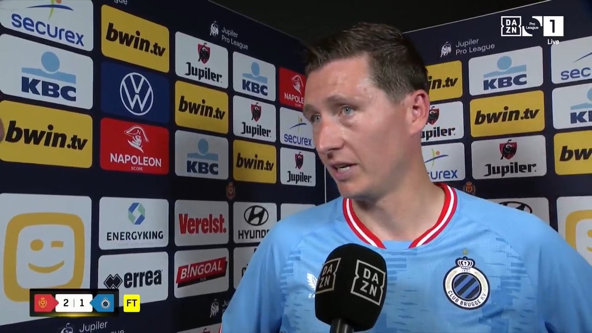 💢 | Hans Vanaken kon zijn frustraties na de wedstrijd moeilijk verbergen. 🎙️😠 #KVMCLU