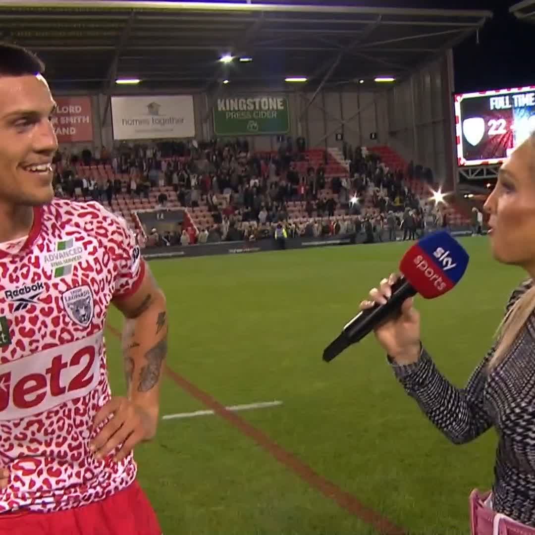 Match winner Owen Trout on Leigh's dramatic win over Warrington 🗣️