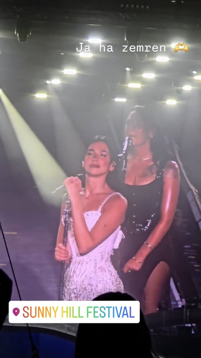 📹 | DUA LIPA and her father Dukagjin performing at #SunnyHillFestival tonight! (Via rrongjinovci)