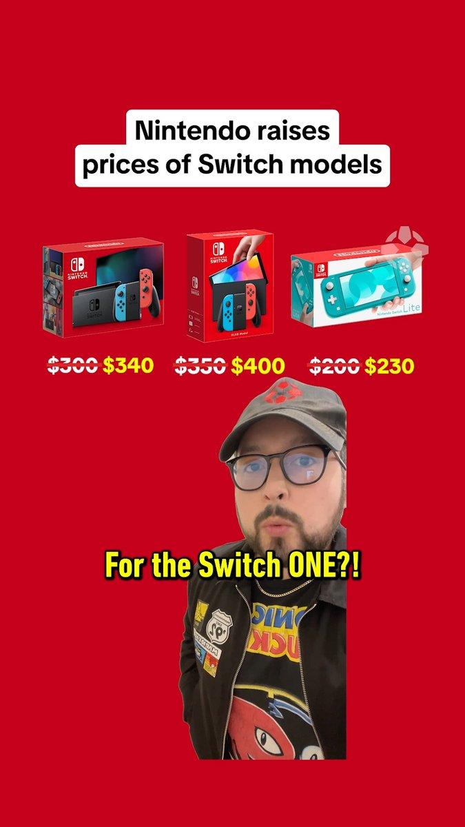 Nintendo is increasing the price of the original Nintendo Switch systems:
