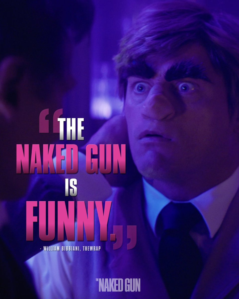 In case you didn't hear: #NakedGun is very, very, very, very, very, very, very, very, very, very, very, very, very, very, very funny. Very. NOW PLAYING. Only in theatres. 🎟️: