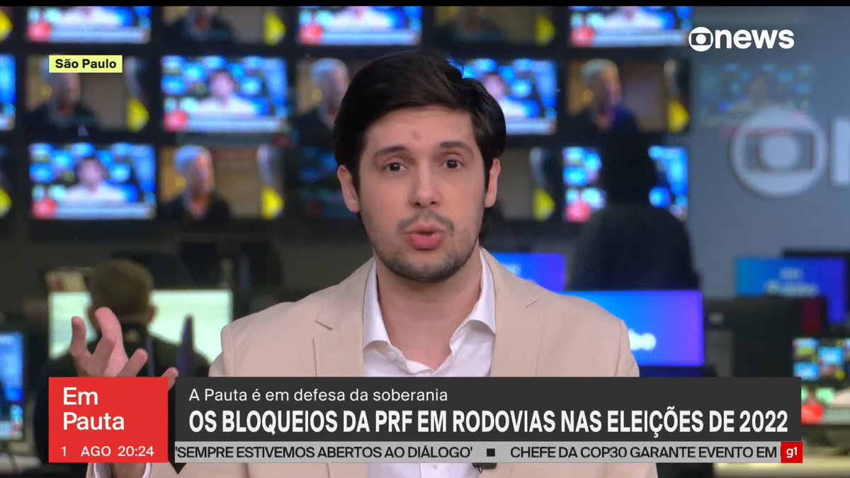 “É muito importante criticar os abusos, e as críticas têm que ser feitas a muitas decisões do Alexandre de Moraes, do TSE e do Supremo, mas para o ter o contexto real do que aconteceu, é preciso lembrar: elas também não saíram do nada. Havia gente atentando de verdade contra a democracia”, diz Joel Pinheiro 🇧🇷 ao lembrar a atuação do ministro do Supremo Tribunal Federal (STF), então presidente do Tribunal Superior Eleitoral (TSE), diante dos bloqueios no segundo turno das eleições de 2022, quando a Polícia Rodoviária Federal (PRF) estava “parando ônibus e carros de passeio de maneira seletiva no Nordeste, onde a gente sabe que o Lula tinha ido e tende a ir muito melhor que o (Jair) Bolsonaro. (...) A democracia brasileira estava em risco real.” ➡ Assista ao #EmPauta: #GloboNews