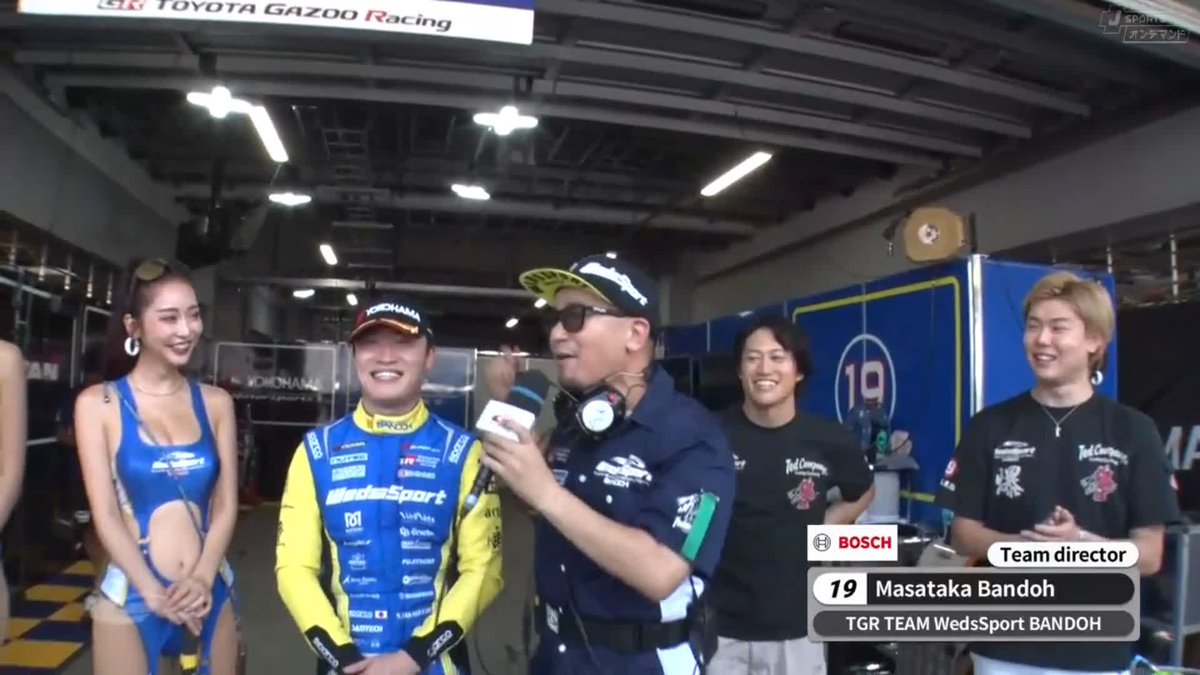 坂東:「坪井選手に勝った令和の最速男!!」 #坂東正敬 監督も大喜び😁 決勝でのバチバチの対決に期待です✨✨ #SUPERGT第4戦 史上初!週末3戦スプリントレース 8/2~8/3 徹底LIVE配信! 🔽ご視聴/ご購入は🔽 #スーパーGT
