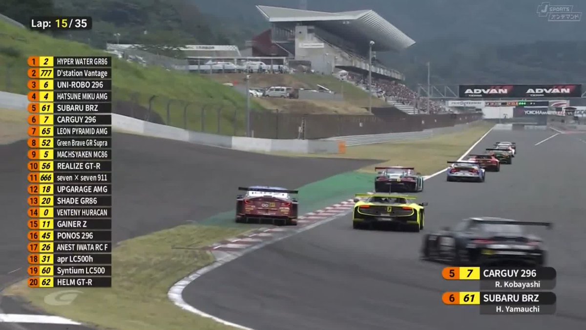 GT300 7号車 CARGUY Ferrari 操る 脅威のルーキー✨小林利徠斗選手 鋭いオーバーテイク🔥 #SUPERGT第4戦 史上初！週末3戦スプリントレース 8/2～8/3 徹底LIVE配信！ 🔽ご視聴/ご購入は🔽 #スーパーGT