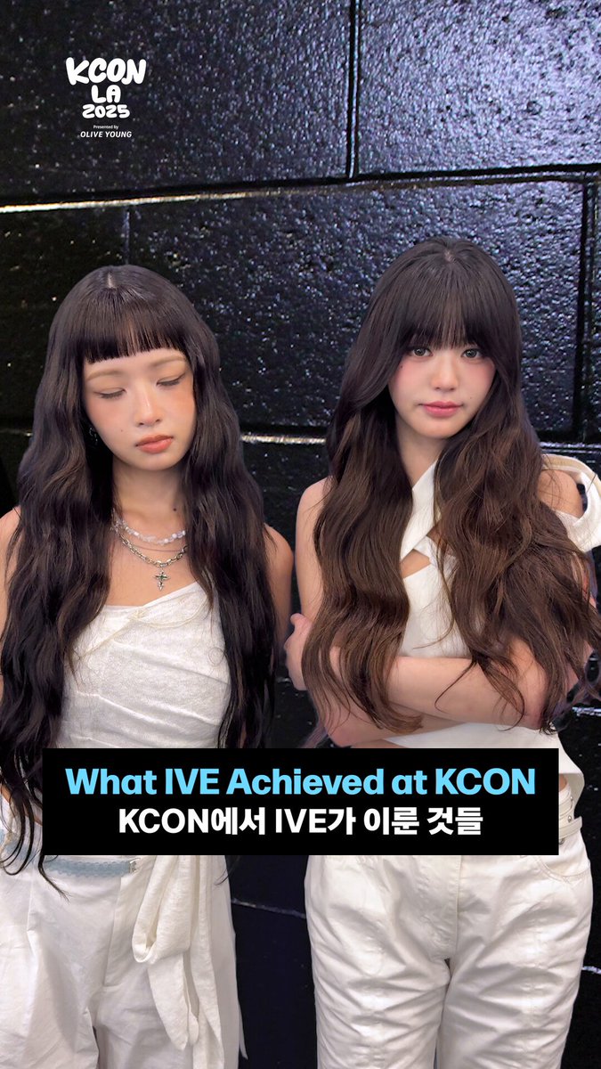 [#KCONLA2025] 🎥 What #IVE Achieved at KCON IVE OFFICIAL So many hearts, so many stages, so many screams… All the moments of KCON are here! 💖 - KCON LA 2025 AUG 1-3 Arena, LA Convention Center Let's #KCON