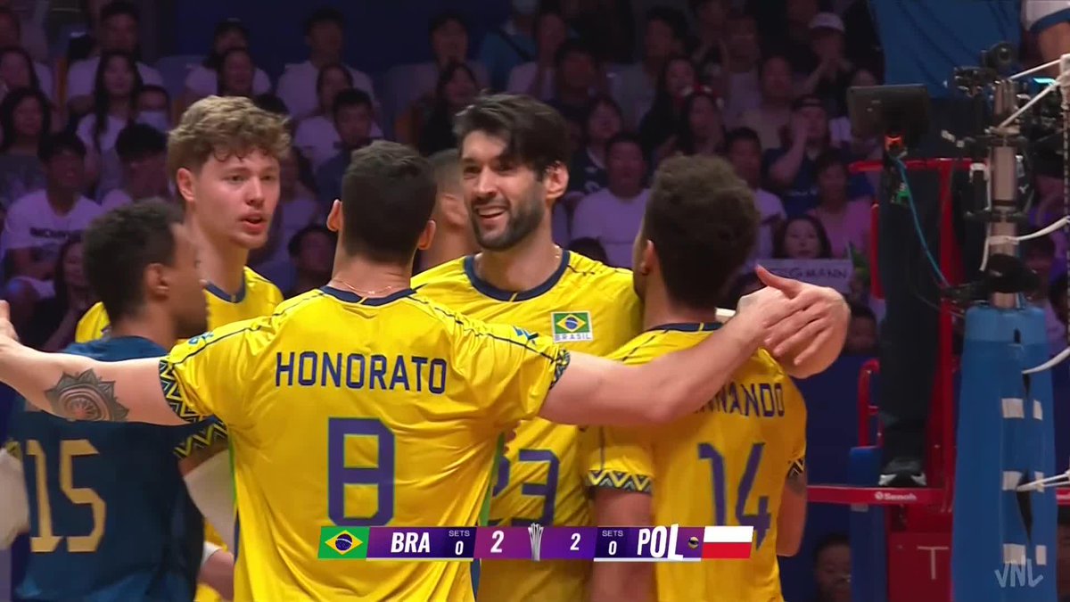 #VNLFinals: BRAZIL 🇧🇷 🆚 🇵🇱 POLAND – SEMIFINAL TIME! 🔥 A place in the final is on the line. Two powerhouses, one epic battle. 📺 Watch it LIVE on VBTV: 🏐 #VNL2025 #BePartOfTheGame #Volleyball #Volei #Siatkowka